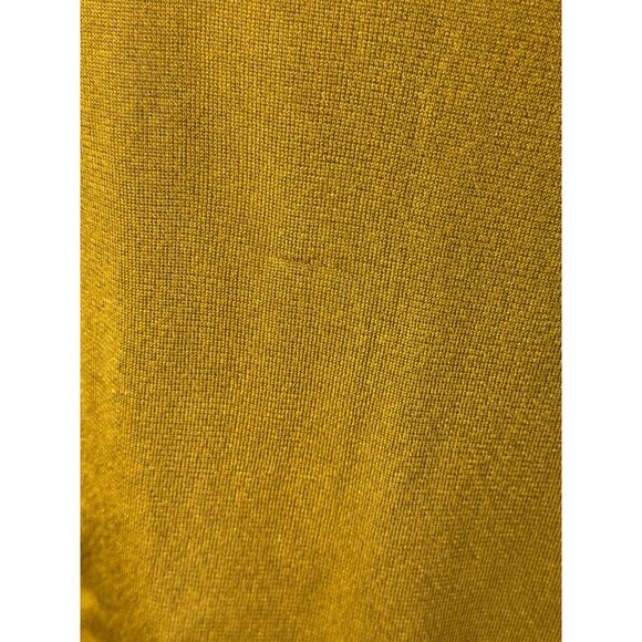Sally Lapointe Sweater Women 8 Gold Metallic‎ Lightweight Knit Wrap Neck Luxury - Picture 9 of 11